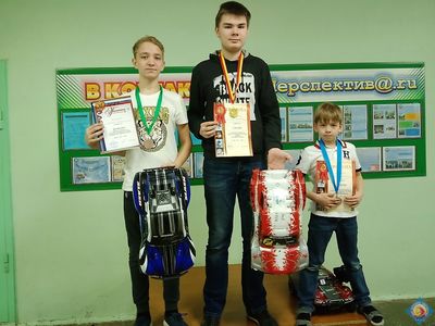 Открытые соревнования по автомодельному спорту на Кубок ДДТ Призёры