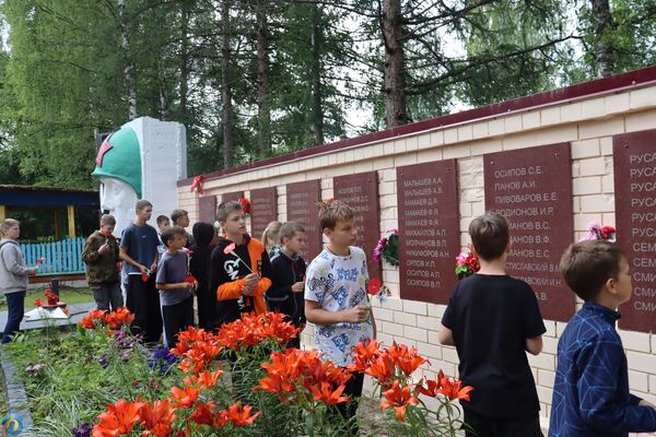 В палаточном лагере